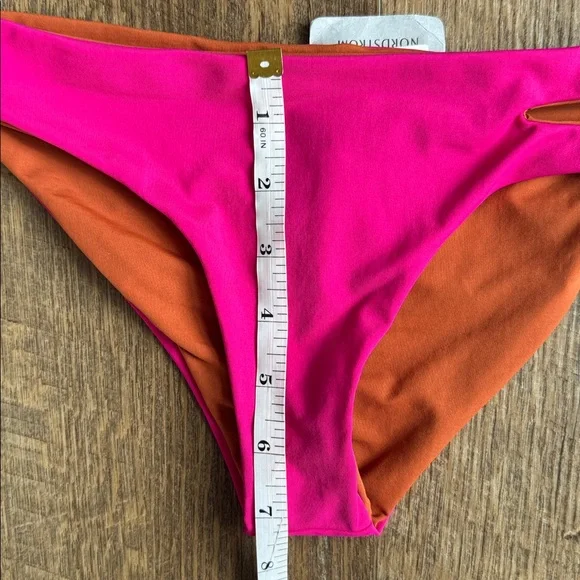 NWT LSpace Breakers Reversible Bikini Bottom Pink & Rust Size Small - Picture 12 of 13